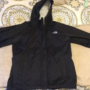 Women's north face rain coat